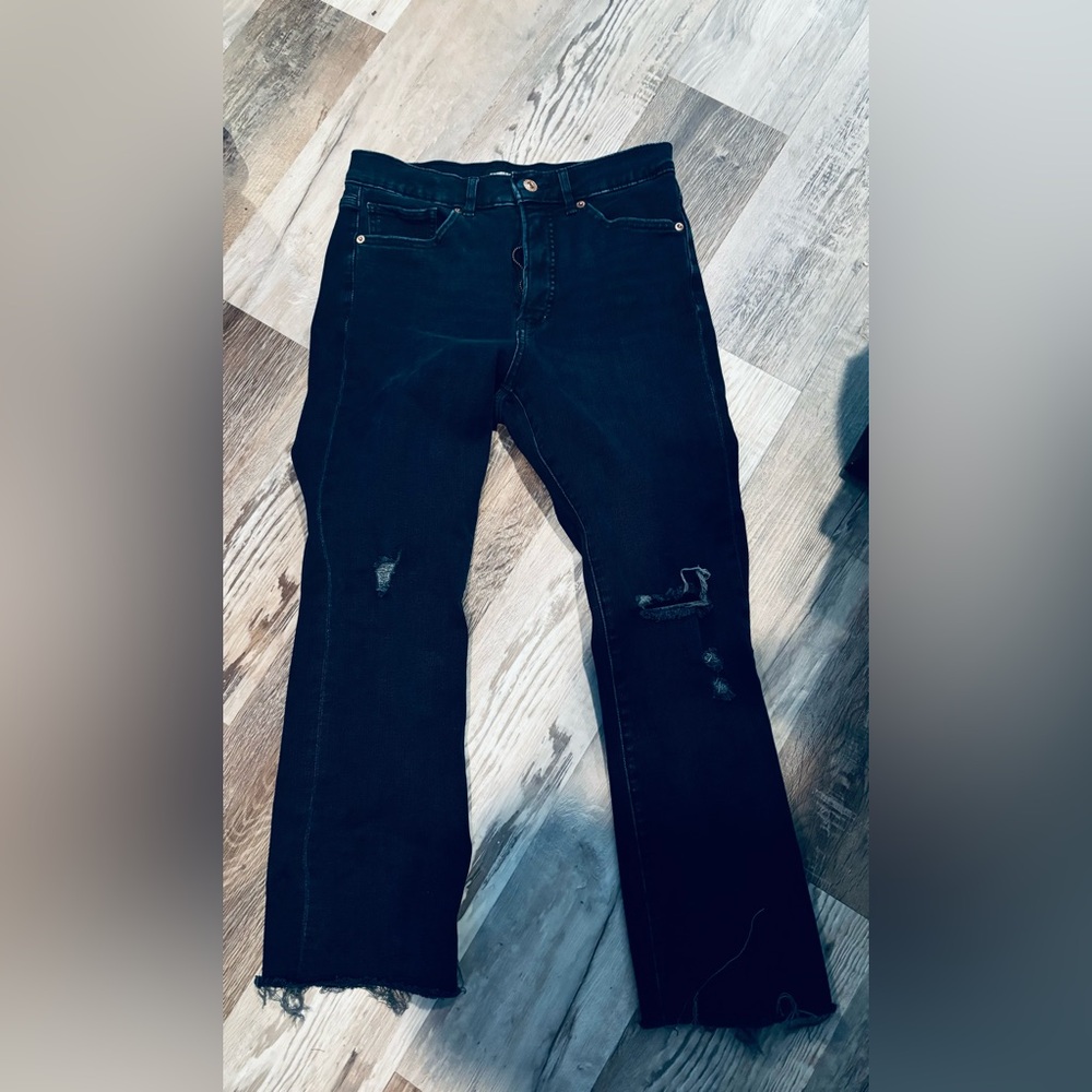 Express crop denim jeans women’s size 6